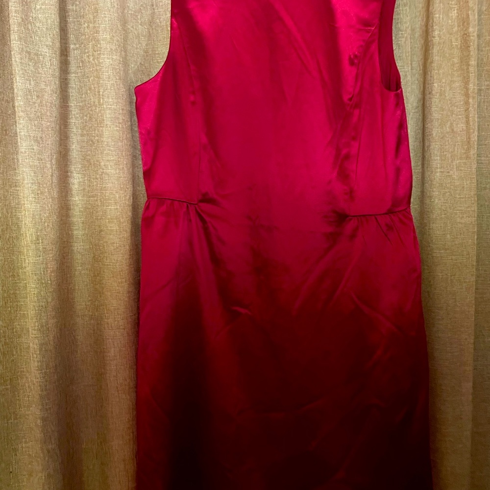 Red Satin Gap Dress.